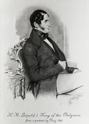 Leopold I., König der Belgier, nach einem Porträt von 1840